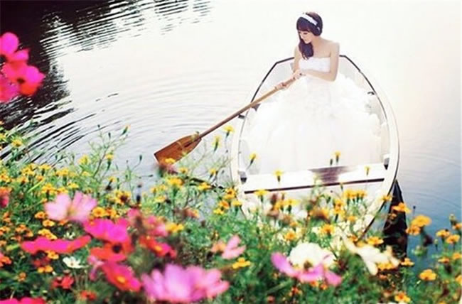 歐式婚紗攝影木船